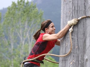 Kat Spencer, the 29-year-old Smoky Lake resident, is a petite five-foot-four and 112 pounds, and a lumberjill. (Handout Photo)