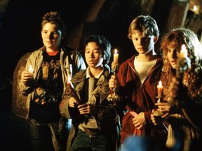The original cast of The Goonies (1985)