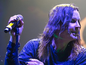 Ozzy Osbourne performs with Black Sabbath at Budweiser Gardens in London, Ont., earlier this year. The band plays at MTS Centre on Wednesday. (DEREK RUTTAN/QMI Agency)