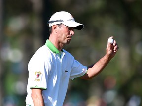 Canadian Mike Weir shot an impressive round of one-over-par 73 at the Masters. (Getty Images/AFP)