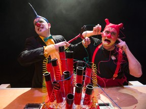 Horror clowns Mump and Smoot in Anything, now playing at the  Roxy. (IAN JACKSON/EPIC PHOTOGRAPHY)