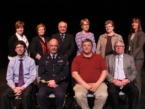 Representatives of various local agencies gather after signing the protocol document for VTRA on April 8. - Karen Haynes, Reporter/Examiner