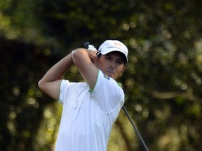 Mike Weir made the cut at The Masters for the first time since 2010. The Bright's Grove native is pictured above during first round of play at the 78th annual event on Thursday, April 10. (AFP PHOTO/Timothy A. CLARY​)