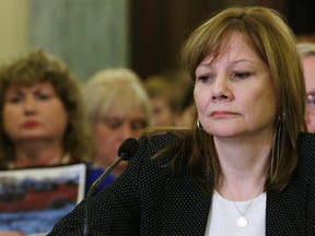 General Motors CEO Mary Barra testifies before the Senate Commerce and Transportation Consumer Protection, Product Safety and Insurance subcommittee in Washington April 2. (REUTERS)