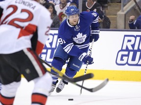 Phil Kessel needs a hat trick against the Senators to reach the 40-goal plateau for the first time in his career. (USA TODAY SPORTS)