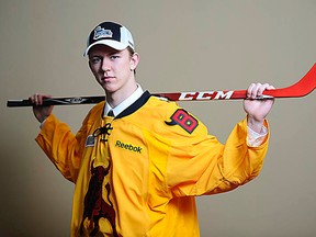 Belleville's first pick, fourth overall, at the recent OHL draft — forward Brandon Saigeon — is among the newest Bulls at Yardmen Arena this weekend for the club's annual orientation camp. (OHL Images)