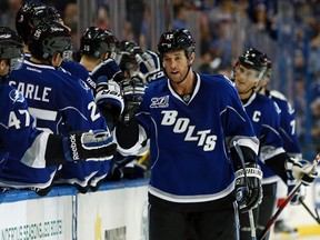 Lightning forward Ryan Malone was arrested on driving under the influence and cocaine possession charges in Tampa, Fla., on Saturday, April 12, 2014. (Mike Carlson/Reuters/Files)