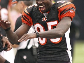 Former NFL wide receiver Chad 'Ochocinco' Johnson will work out with the Alouettes on Tuesday. (Jason Miczek/Reuters/Files)