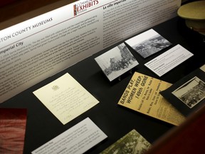 A display about Sarnia's centennial has been installed at the Ontario Legislature. The display, prepared and installed by staff at Lambton County's cultural services division, will be at Queen's Park for the next three months. SUBMITTED PHOTO