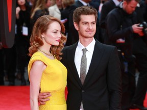 Emma Stone and Andrew Garfield. (Lexi Jones/WENN.COM)