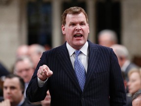 Foreign Minister John Baird speaks during Question Period in the House of Commons on Parliament Hill in Ottawa March 6, 2014. REUTERS/Chris Wattie