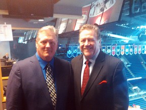 Dean Brown ("The voice of the Ottawa Senators") and Denis Potvin