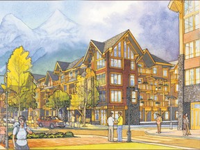 Rendering of Creekstone Mountain Lodge in Canmore.