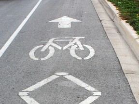 Bike cycling lane