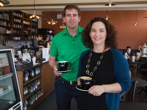 Inspired by the espresso bars of Europe and Australia, Charles and Jill Wright have opened Locomotive Espresso at 408 Pall Mall St.  (DEREK RUTTAN, The London Free Press)