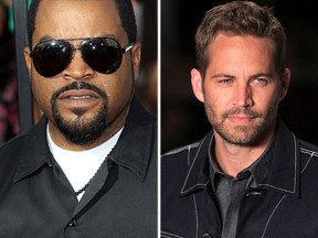 (L-R) Ice Cube and Paul Walker. (WENN/Reuters file photos)