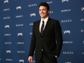 Actor James Franco poses at the Los Angeles County Museum of Art (LACMA) 2013 Art+Film Gala in Los Angeles, California November 2, 2013. (REUTERS/Mario Anzuoni)