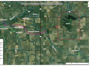 Proposed southern diversion alternatives for the Highwood River are still be considered by the provincial government to mitigate the effects on any future floods in southern Alberta.
Image courtesy of Alberta Government