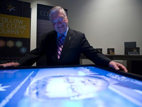 Eric Newell, chair of the Climate Change and Emissions Management Corporation, poses for a photo at Zero 2014: A Conference for a Low Carbon Future at the Shaw Conference Centre in Edmonton, Alta., on Tuesday, April 15, 2014. Zero 2014 is a three day event designed to address global climate change efforts. Ian Kucerak/Edmonton Sun/QMI Agency