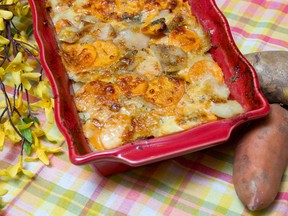 Scalloped potatoes made by Jill Wilcox. (CRAIG GLOVER/ QMI Agency)