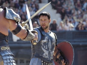 Russell Crowe in Gladiator. Sorry, Crowe fans. Plans for a sequel were crushed.