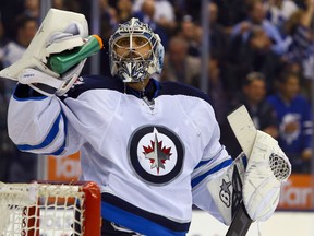 Jets' GM Kevin Cheveldayoff made it official that Ondrej Pavelec is still the team's No. 1 netminder. (Dave Abel/QMI Agency File)