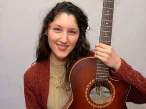 Liv Cazzola has been perfecting her song Collided for months as part of her studies at Western?s Don Wright music faculty. (MORRIS LAMONT, The London Free Press)