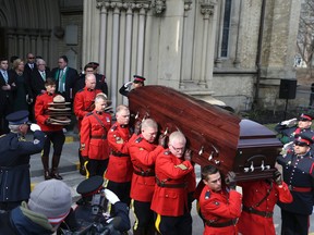 The state funeral for Jim Flaherty at  St. James Cathedral in Toronto, Wednesday, April 16, 2014. (Veronica Henri/QMI Agency)