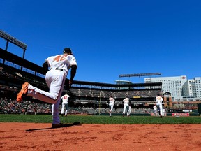 Worried about a flu-like illness spreading amongst players, the Baltimore Orioles disinfected their clubhouse. (ROB CARR/Getty Images/AFP)