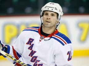 Rangers winger Martin St. Louis scored just one goal after being acquired at the NHL trade deadline. (Lyle Aspinall/QMI Agency)