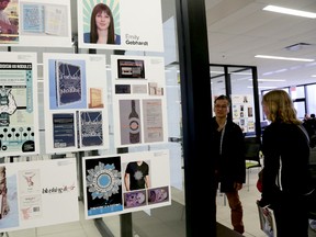 Design Candy, an exhibition of second-year graphic design students' work, is on display in the Link Lounge at Loyalist College. 
Emily Mountney/The Intelligencer/QMI Agency