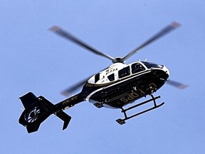 An OPP helicopter.
Postmedia image