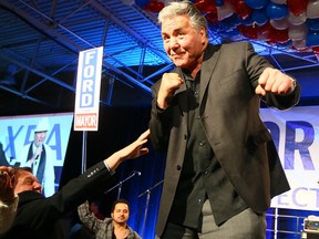 George Chuvalo at Mayor Rob Ford's campaign kickoff on April 17, 2014. (Dave Abel/Toronto Sun)