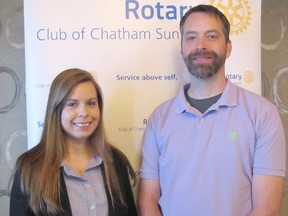 Community Tree Initiative co-ordinator Kelly Johnson and Greening Partnership project co-ordinator Randall Van Wagner are working on a Chatham-Kent heritage trees project.