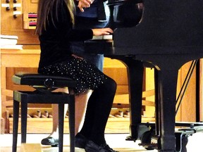 Adjudicator Pamela Van Weelden gives feedback to student Mia Di Cocco at the 2012 Lambton County Music Festival. This year's competition features 500 performers over the course of two weeks. The festival gets underway Monday and runs until May 1. (File photo)