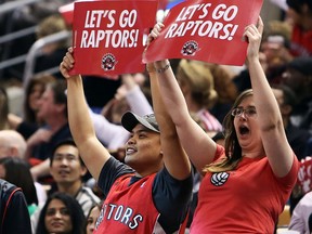 Raptors fans show their support earlier this season (Dave Abel, Toronto Sun)