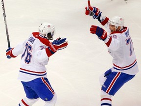 Montreal Canadiens' P.K. Subban (left) and Andrei Markov (Reuters)