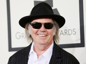 Neil Young arrives at the 56th annual Grammy Awards in Los Angeles, California January 26, 2014. (REUTERS/Danny Moloshok)