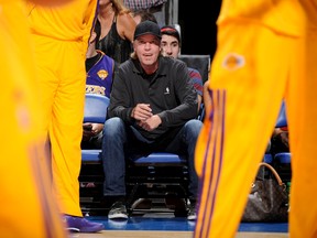 Jim Buss of the Los Angeles Lakers say he'll step down if the team doesn't start contending for a title. (AFP)