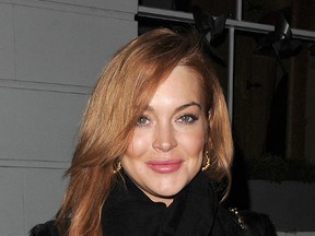 Lindsay Lohan is pictured in London in this January 11, 2014 file photo. (Will Alexander/Ricardo Vigil/WENN.COM)