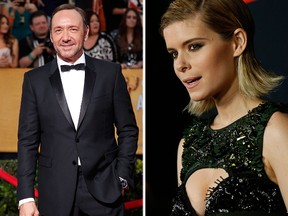 Kevin Spacey and Kate Mara (Reuters file photos)