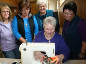 Members of Drayton Valley Hearts & Hands Quilters’ Guild get together every Wednesday to make quilts, which are then donated to charitable organizations.