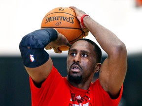The next time Patrick Patterson takes a shot, the shot clock at the ACC should be working for Game 2. (Craig Robertson/Toronto Sun)
