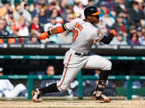 Adam Jones came to the O’s in the Eric Bedard trade. (REUTERS)