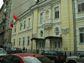The Canadian embassy in Moscow. (Wikimedia Commons/6speeddiesel/HO)