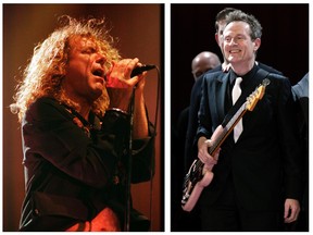 A combination photo showing the three remaining members of the British rock band Led Zeppelin. REUTERS FILE