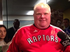 Toronto Mayor Rob Ford at City Hall Tuesday, April 29, 2014. (Don Peat/Toronto Sun)