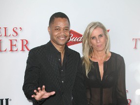 Cuba Gooding Jr. and Sara Kapfer. (Adriana M. Barraza/WENN.COM)