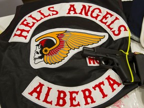 FILE: Hells Angels jackets. Jan. 30, 2014. Ian Kucerak/Edmonton Sun