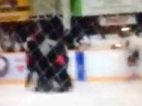 Charges are likely following a wild brawl at a minor hockey game at Southdale Community Centre in February, police said Wednesday. (YOUTUBE SCREEN GRAB)